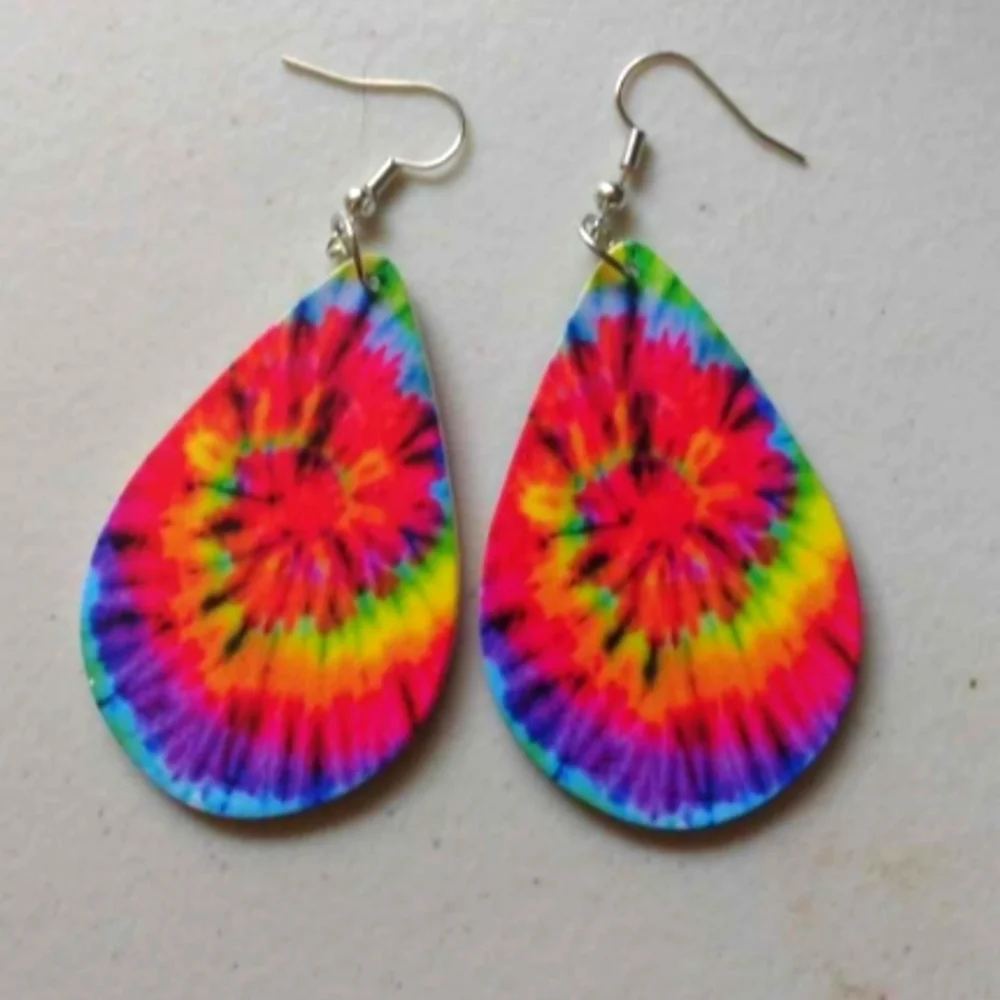 Tye Dye Earrings - Picture 3 of 3
